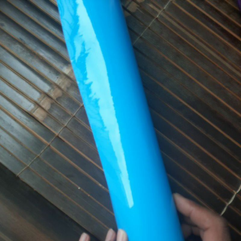 

Stiker scotlet biru telor asin glosy