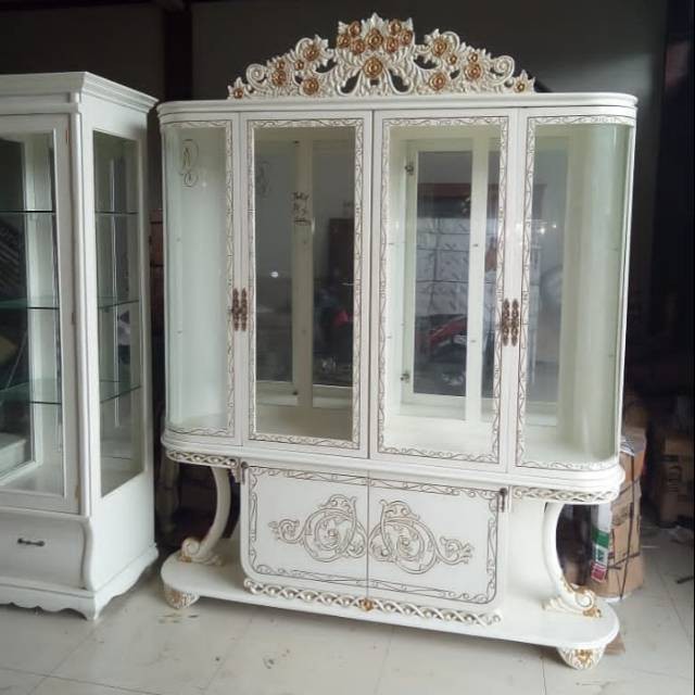 Lemari Hias Lemari Pajangan Cat Duco