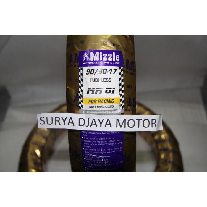 Ban Luar MR01 90/80-17 Mizzle Tubeless