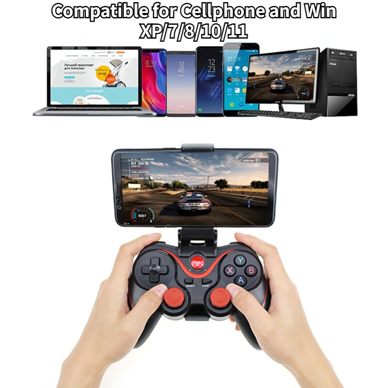 GEN GAME X3 Wireless Bluetooth Gamepad Controller Bracket (Hitam)