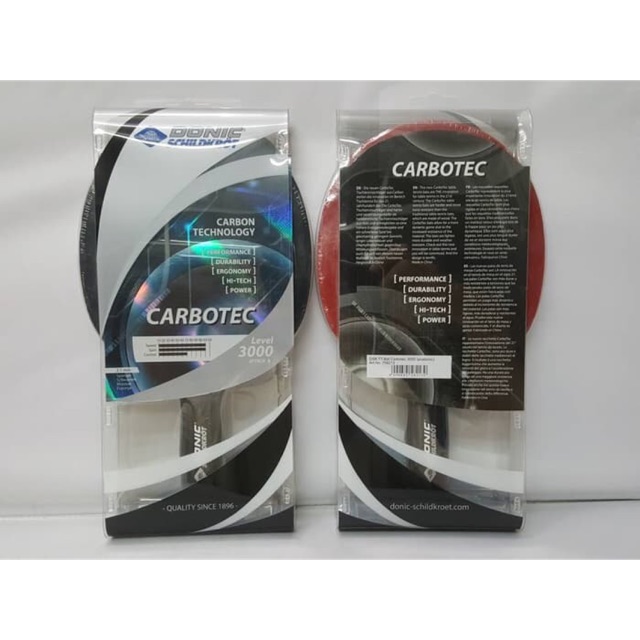 ORIGINAL Donic Carbotec 3000 Bat Pingpong Bet Tenis Meja