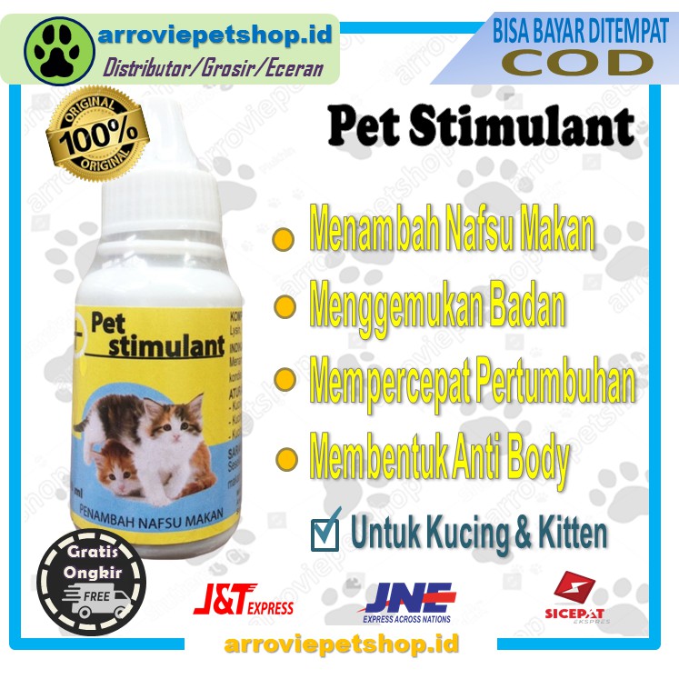 Pet Stimulant 30 Ml| Penggemuk Kucing| Obat Penggemuk Kucing| Vitamin Penggemuk Kucing