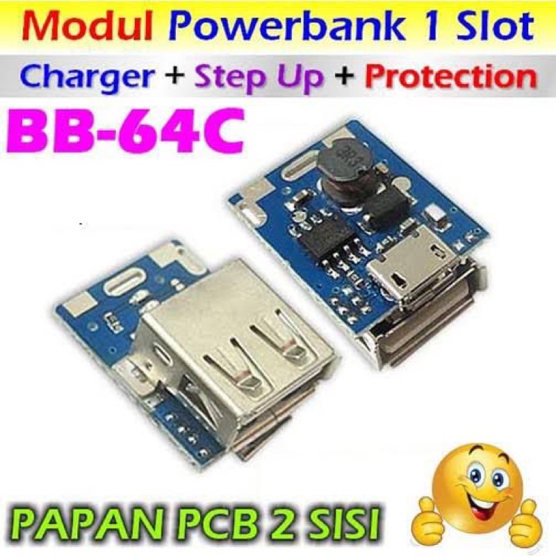 Module 3IN1 Step Up Plus Charging Plus Protection Kit For Power Bank Output 5V 1A