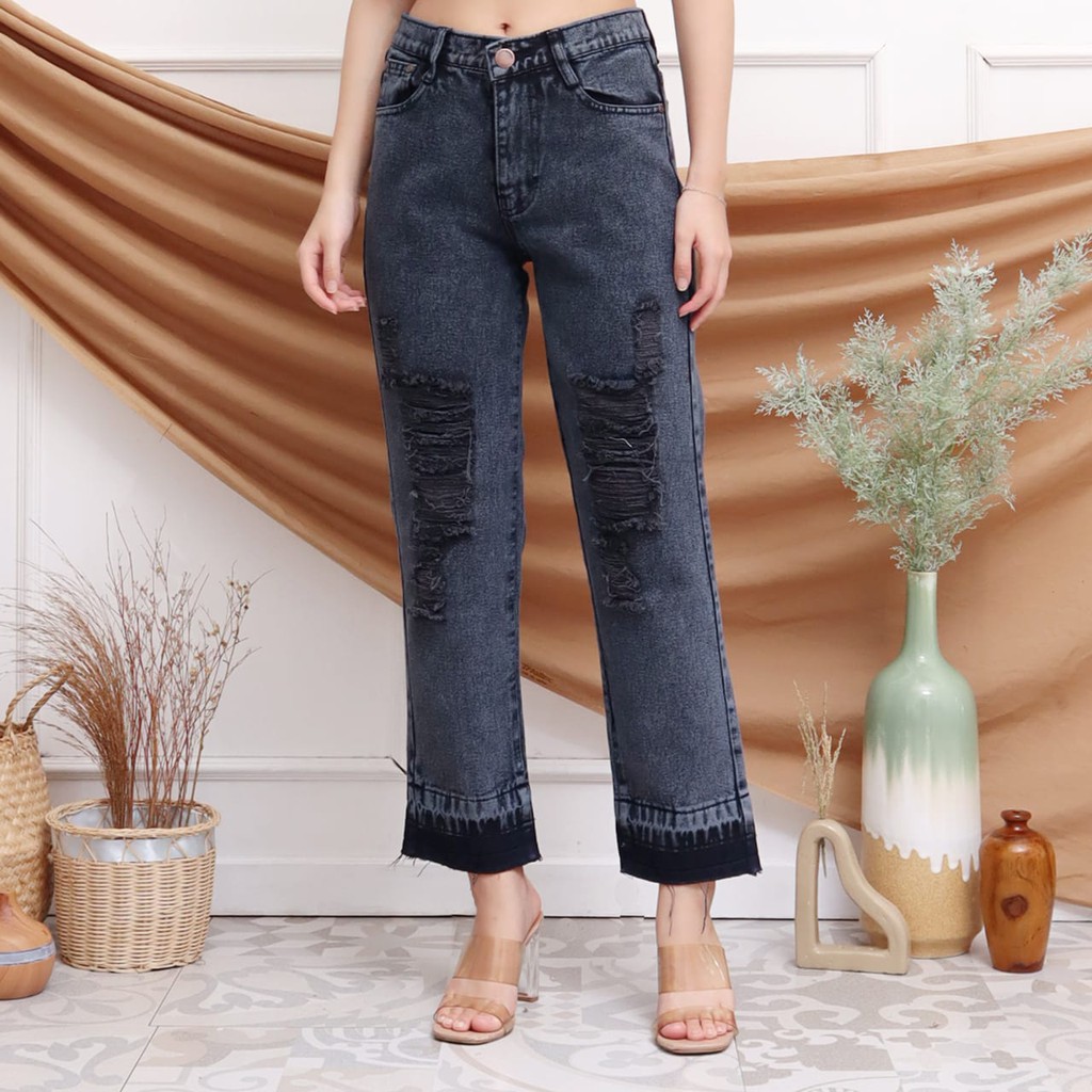 FWR - CELANA BOYFRIEND JEANS RIPPED FURING ARSY