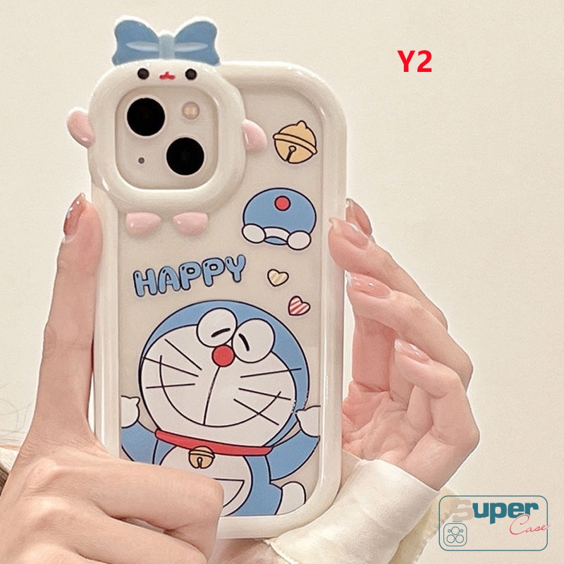 Soft Case Motif Doraemon 3D Untuk Oppo A16 A17 A12 A5s A55 A57 2022 A17K A15 A96 A3s A7 A74 A15s A31 A5 A9 2020 A1K A16K A16s A54 A9 A16s A52 A9