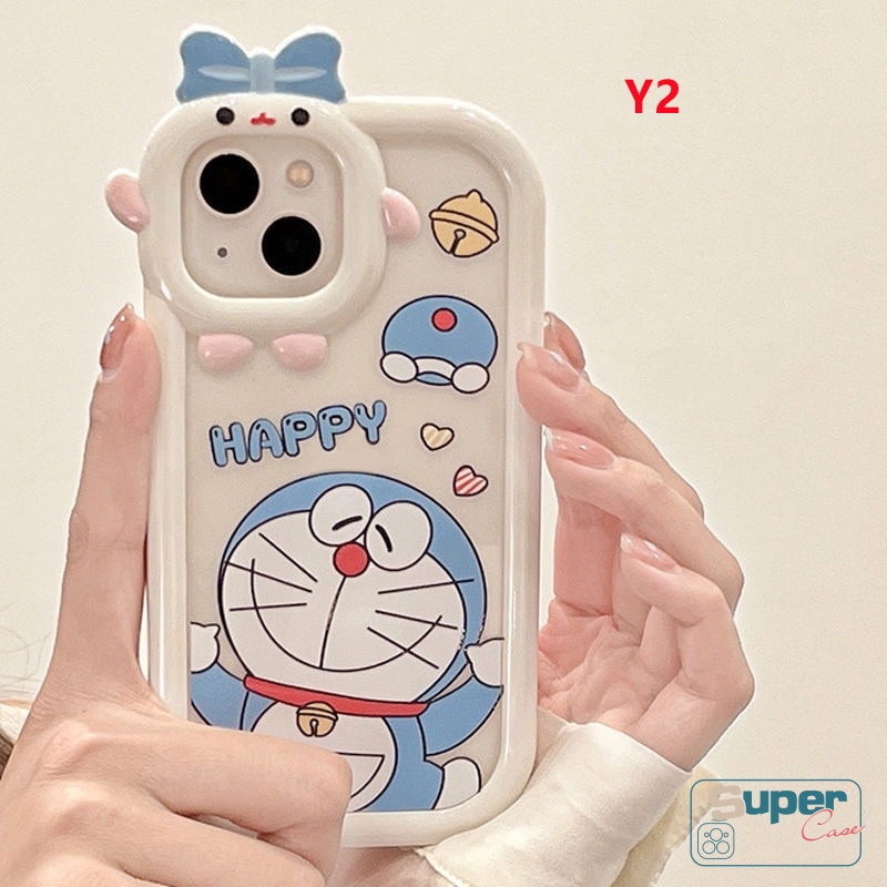 Soft Case Bumper Motif Kartun Hello Kitty 3D Untuk iPhone 6 6S 7 8 14 Plus 11 13 12 14 Pro MAX XR X XS MAX SE