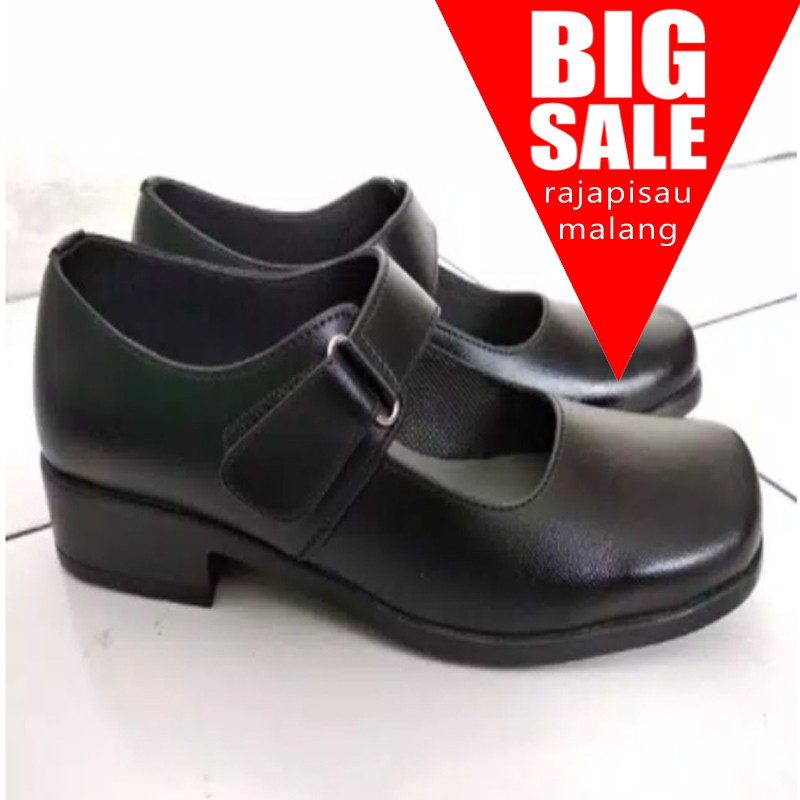 Sepatu pantofel wanita pantopel cewek fantofel paskibra warna hitam