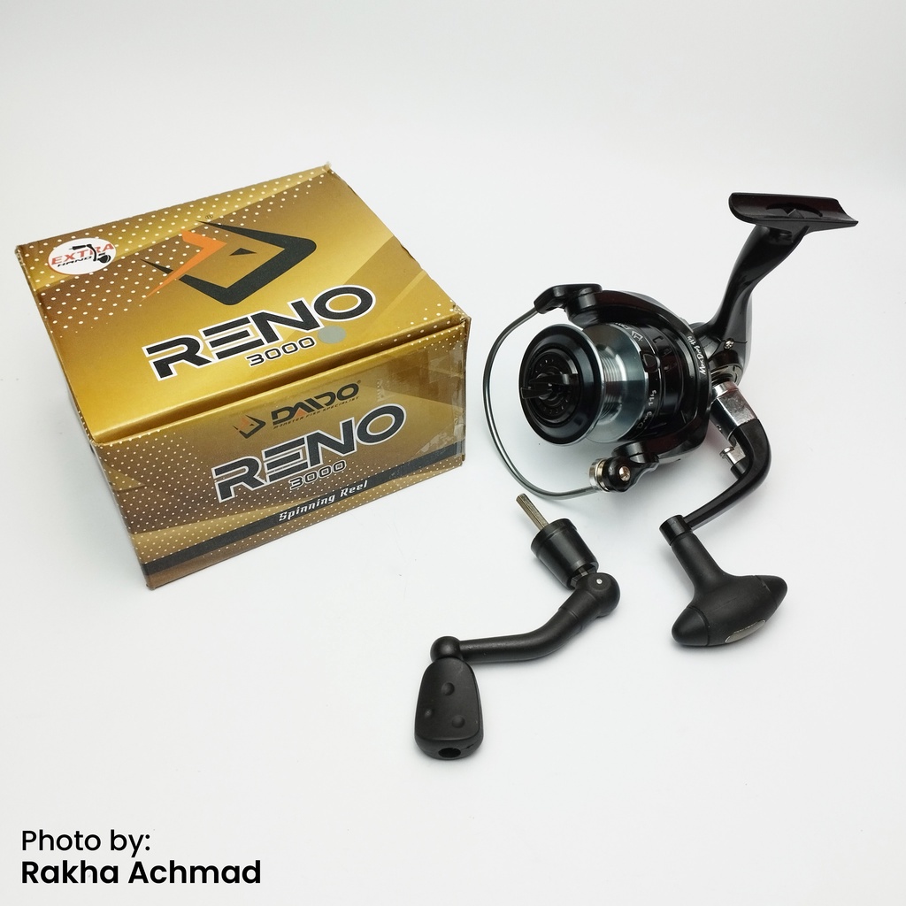 Reel Pancing Daido Reno 3000 (Blue/Gray)  EXTRA HANDLE!