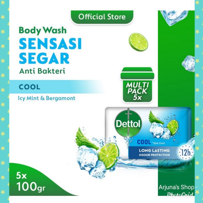 Sabun Batang DETTOL Bundle Besar 5 x 100gr