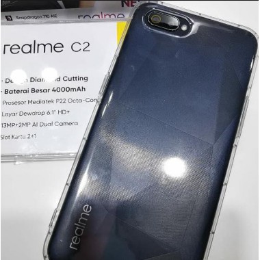 Anticrack Realme C2 atau Oppo A1K Silikon Case Softcase