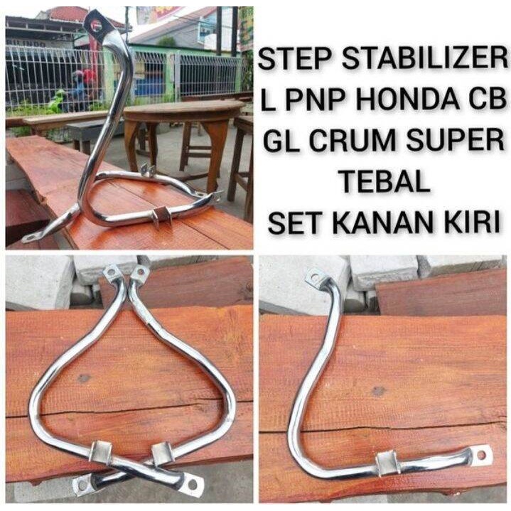 FOOSTEP  L HONDA CB CROME BESI TEBAL