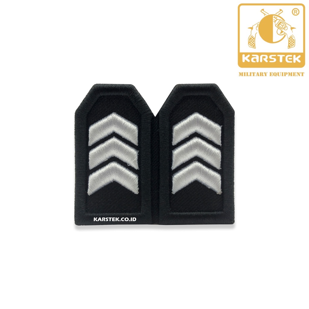 PANGKAT PDL POLRI - PANGKAT PDL BRIGADIR LIS HITAM - PANGKAT PDL TIMBUL