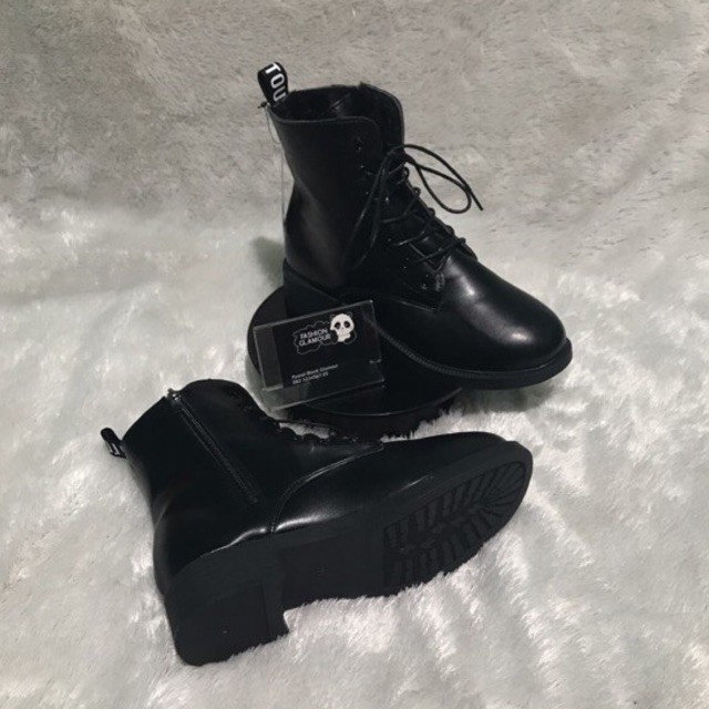 BT54 SEPATU BOOTS IMPORT WANITA KOREA BRITISH INGGRIS PERANCIS ZIPPER VELVET HANGAT