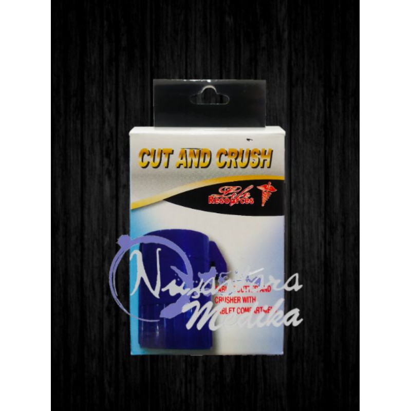 Pemotong Penggerus Penyimpan dan Penghancur Obat 4in1 Original Life Resources / Cut and Crush