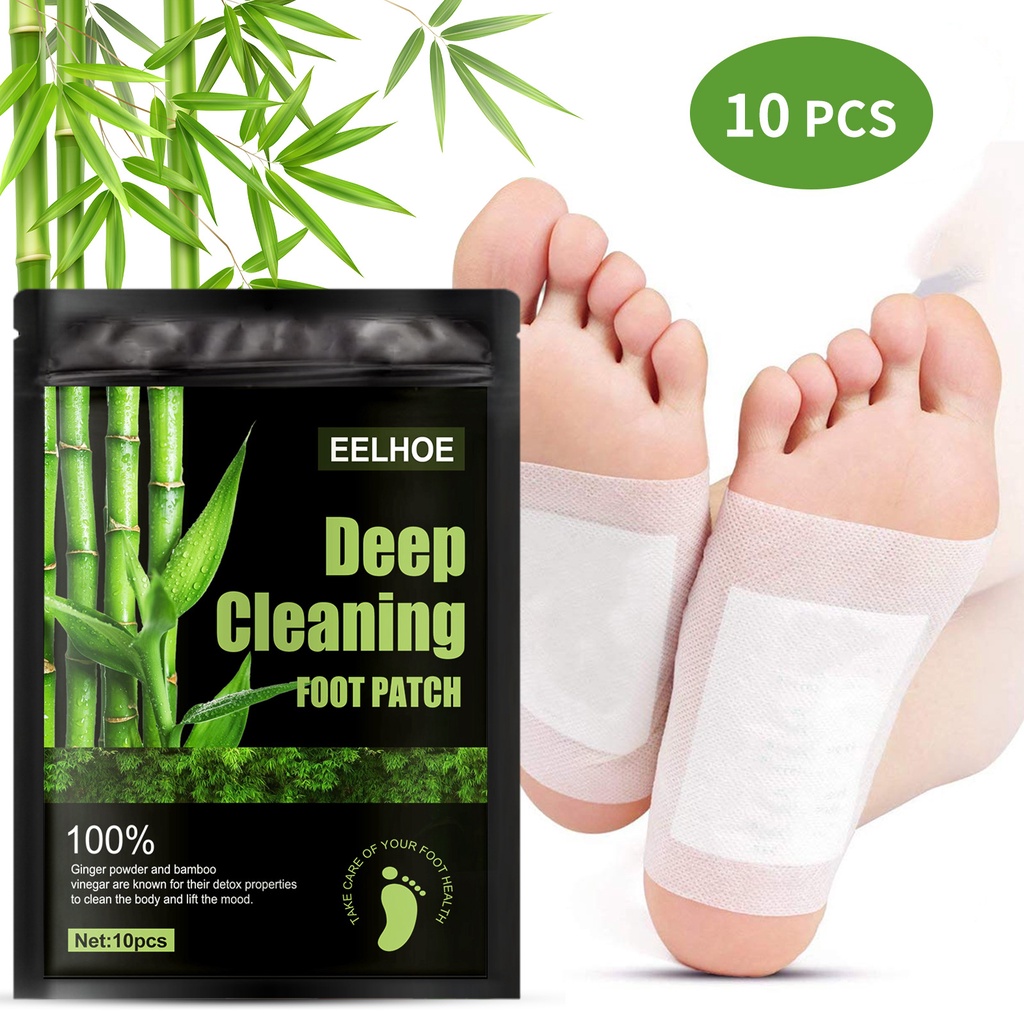 EELHOE Deep Cleaning Foot Patch 10pcs - Koyo Kaki Detox Racun Toksin Detok Kaki