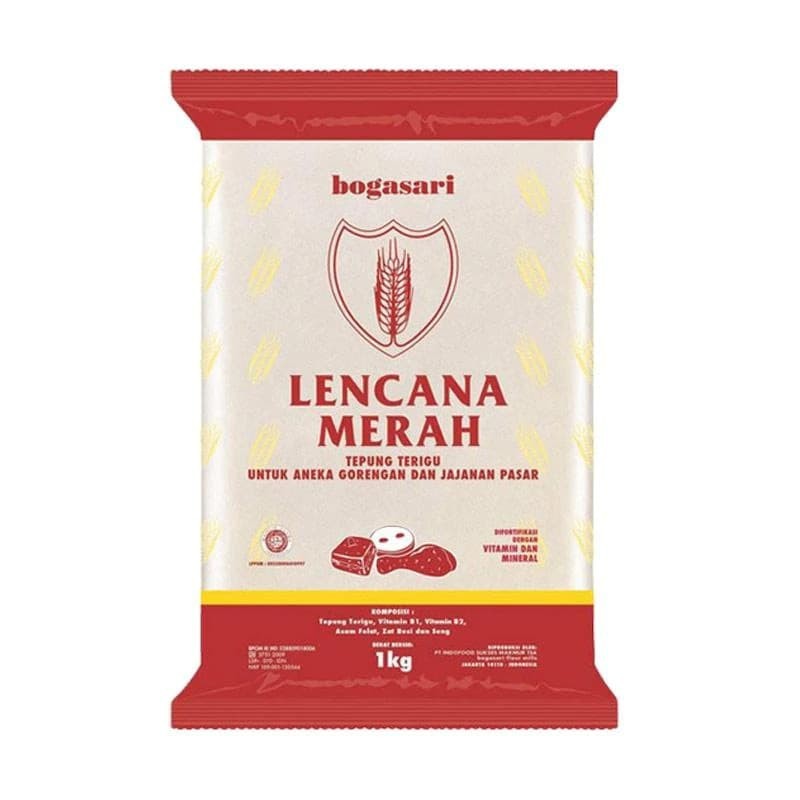 

Terigu Lencana Merah 1 kg (Pcs) - Bogasari