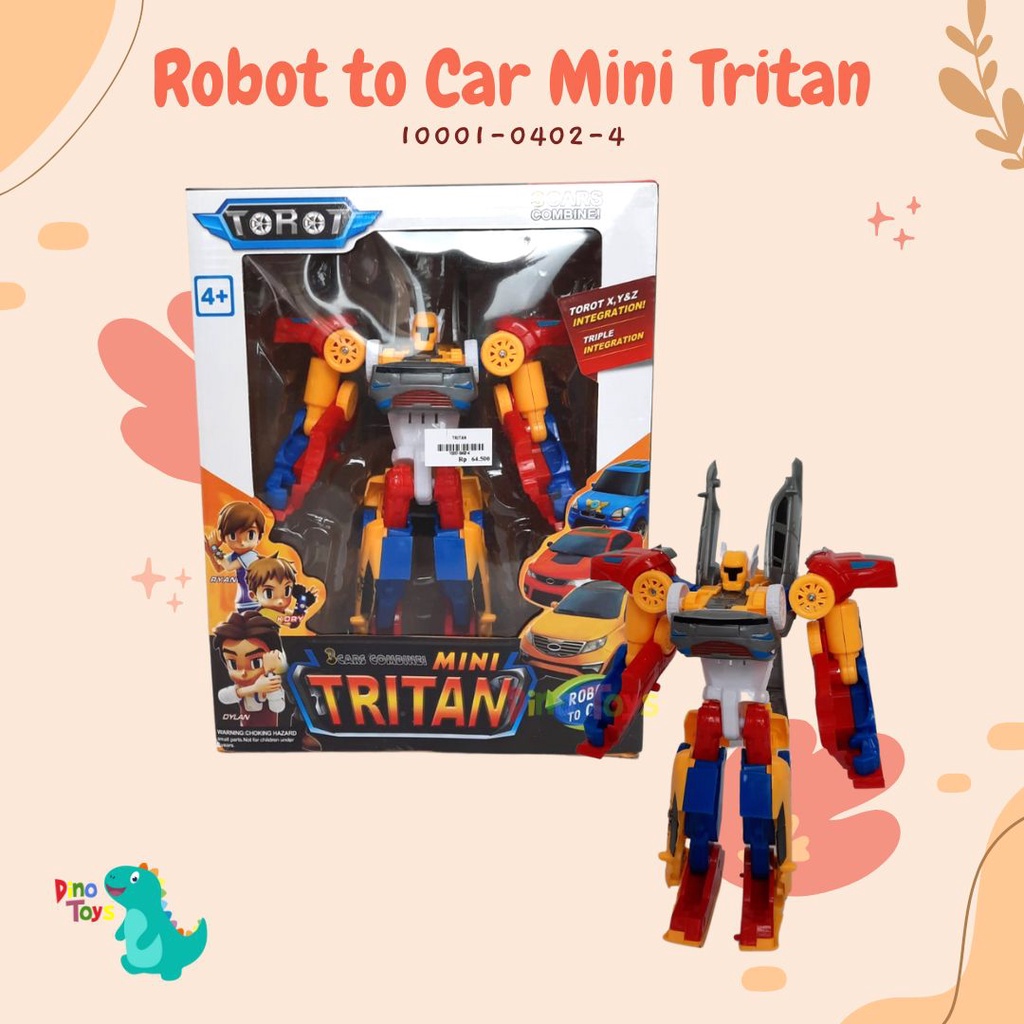 Mainan anak robot Tobot tritan