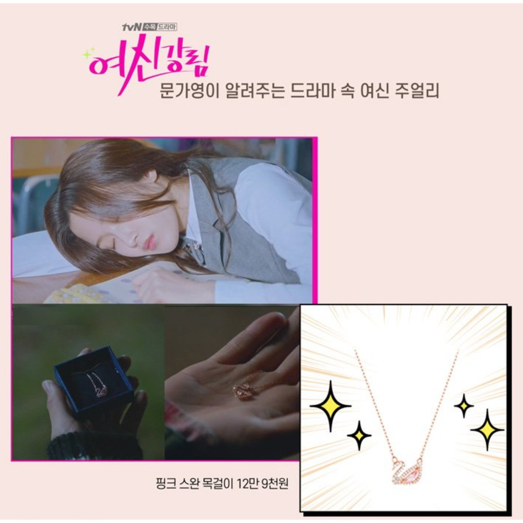 Kalung Swan Rantai Korea Liontin Angsa Warna Pink Berlian untuk Wanita Aksesoris Rose Gold Necklace True Beauty Import Mixed Metal