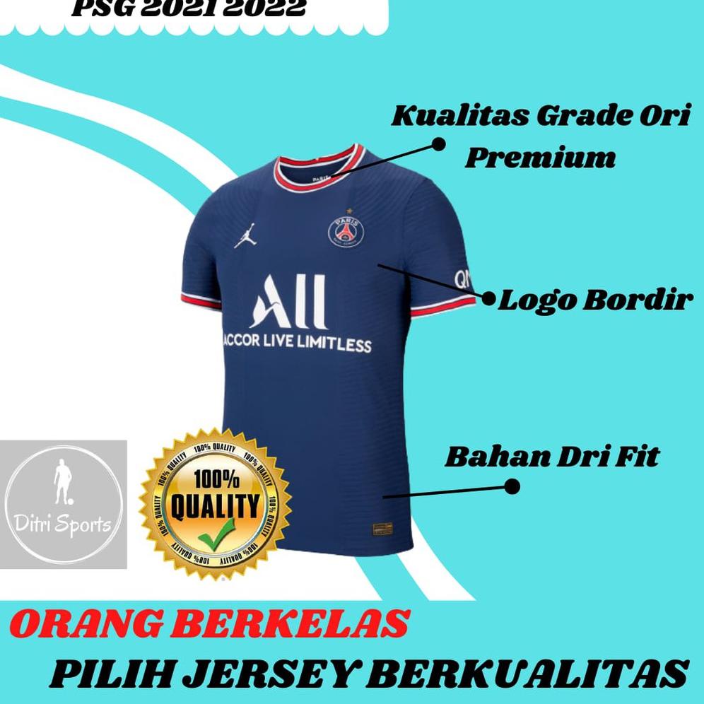 Jersey PSG Home 2021 2022 Grade Ori Import Baju Sepak Bola PSG Pria Dewasa Paris
