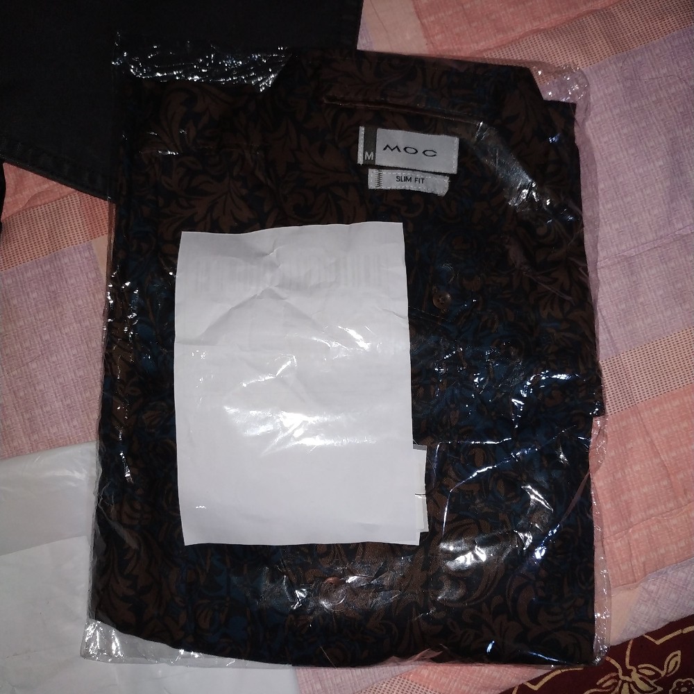 Moc Kemeja Pria Lengan Pendek Slimfit Pochinski 3 Bestbuy-brown