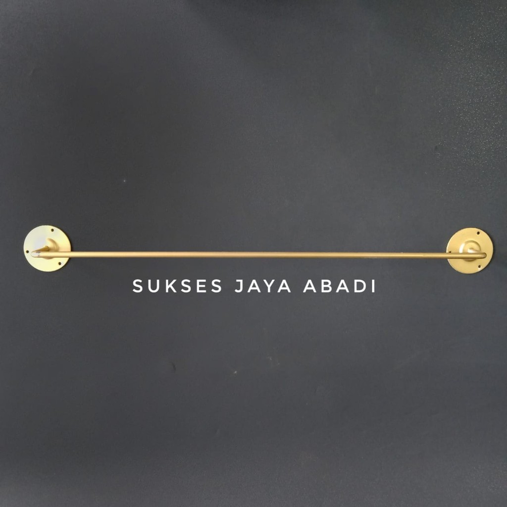 Gantungan Baju Gold / Display Dinding / Display Tembok / Tiang Baju Gold / Stand Hanger Gold 80 cm