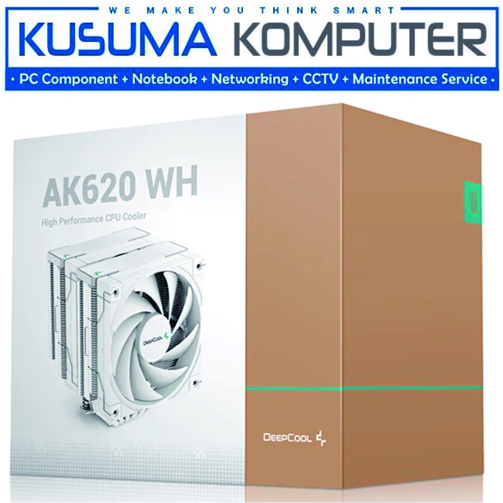 Deepcool AK620 White Dual Tower CPU COOLER Support LGA 1700