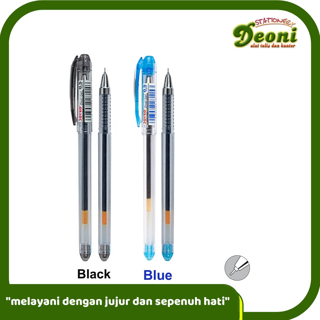 

JOYKO GP-189 Gel Pen Pulpen Pena 0.5mm Oval Gel 1pcs