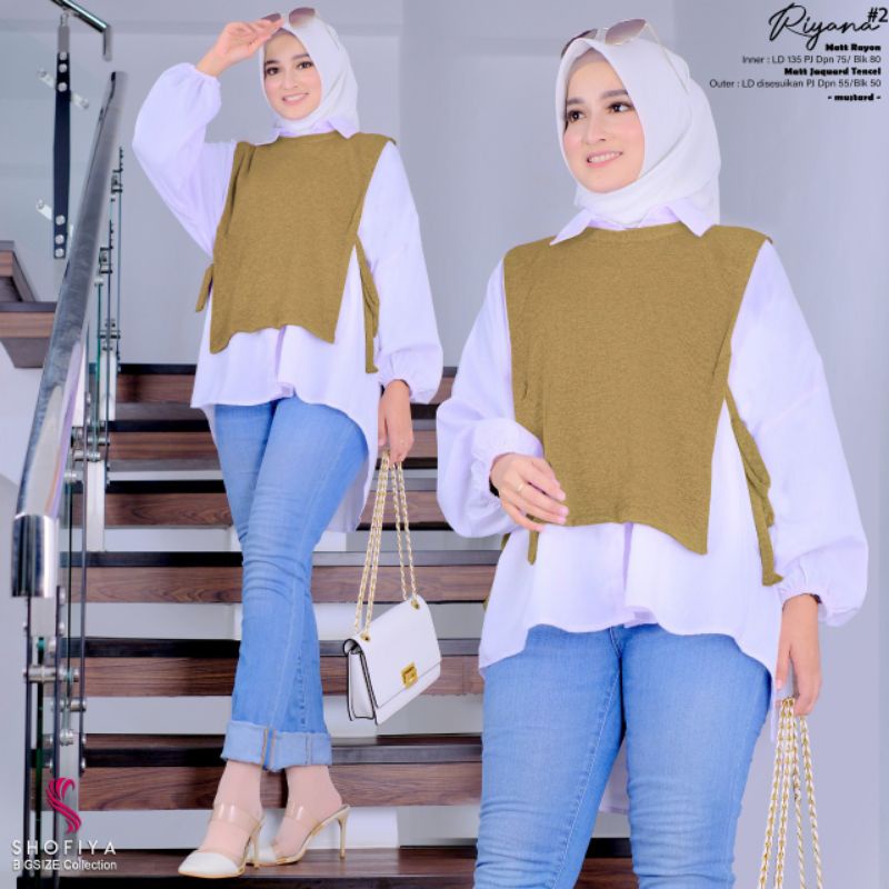 RINAYA TUNIK/BLOUSE JUMBO ORI SHOFIYA