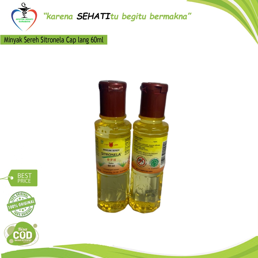 PROMO minyak sereh sitronela lang 60ml minyak gosok