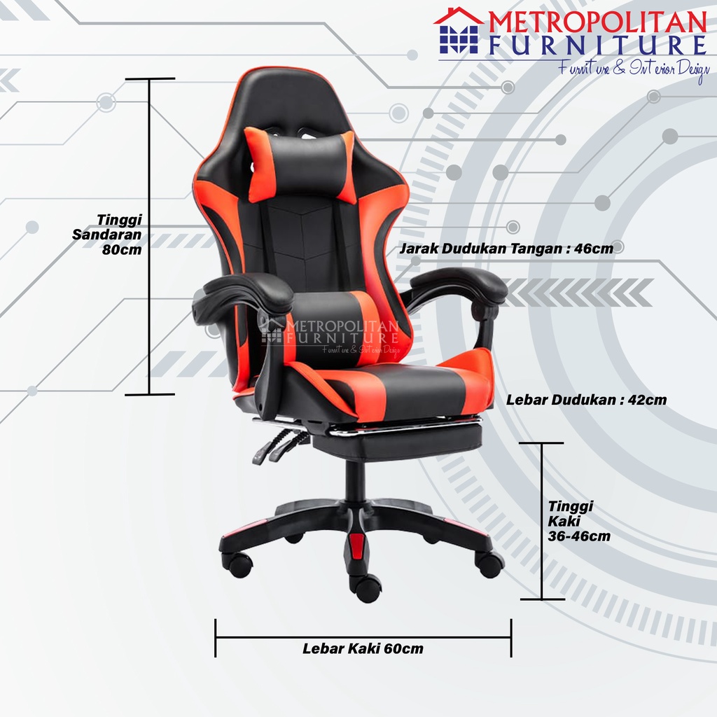 Kursi Gaming Chair Bangku Computer Import