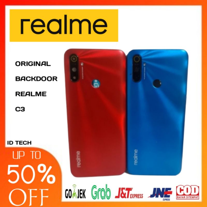 Backdoor Realme C3 Backcover Tutup Belakang Tutup Batre Realme C3 Original