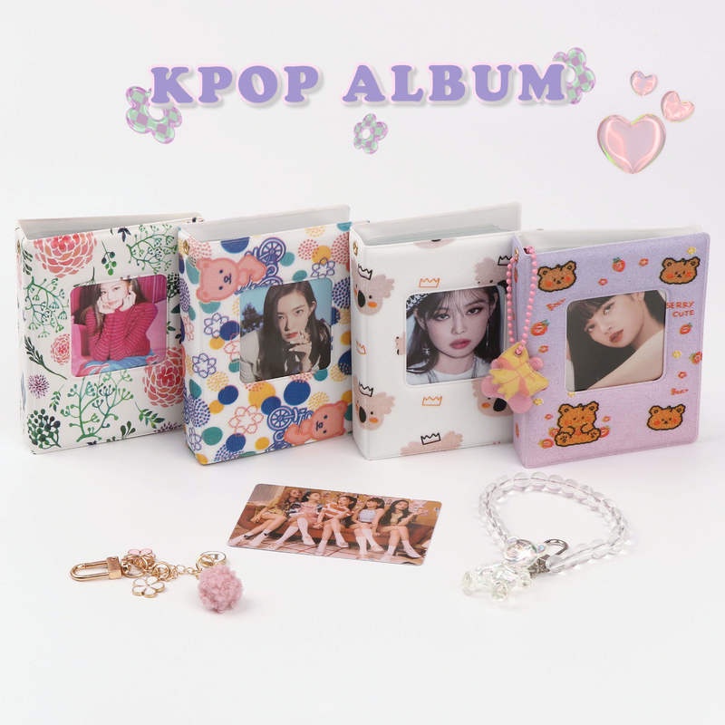 Matte Cover 3inch Album Foto 32saku Mini Card Holder Untuk Koleksi Kartu Photocard Kpop