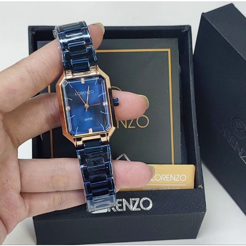 Jam tangan wanita Lorenzo 7015 tali rantai original