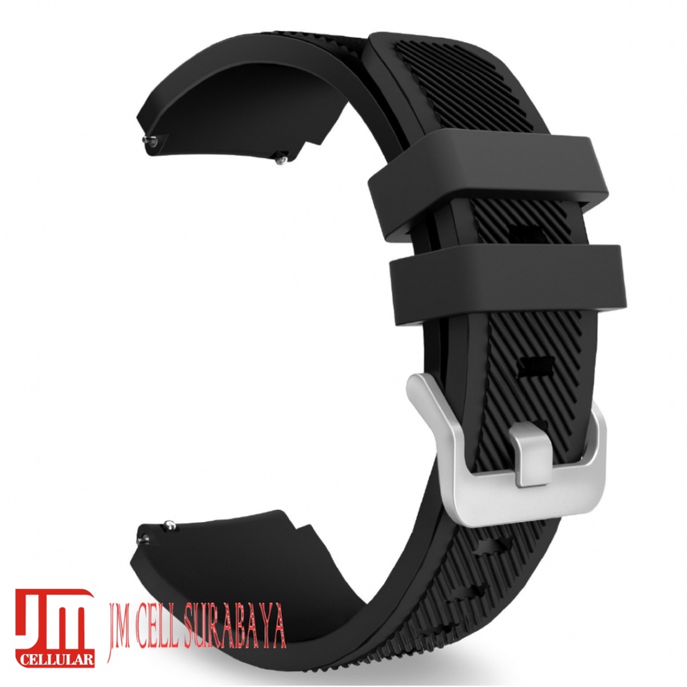 MS3 Watch Strap Vyatta Fitme Pro X Gen 2 - Tali Jam Tangan 22mm Rubber Silikon Garis Miring