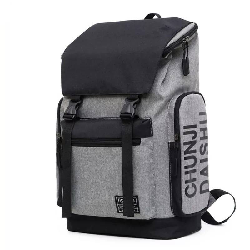 Falahcollection - COD Tas Ransel Pria Import Distro Polo Chunji / Tas Ransel Pria Tas Punggung Kerja Sekolah / Tas Ransel Laki-laki Sekolah SMA KanvasTraveling-1