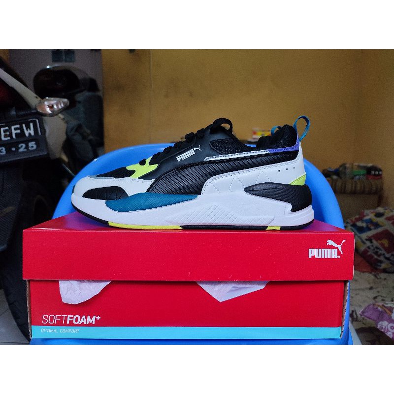 Puma X-Ray 2 Square White Black-F Yellow-D Blue Original
