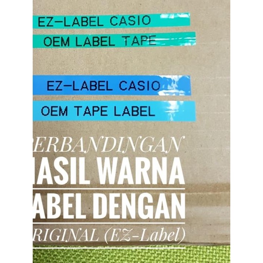 

♪ OEM TAPE EZ LABEL CASIO 12MM BLACK INK WHITE (OXR-12WE) ➨