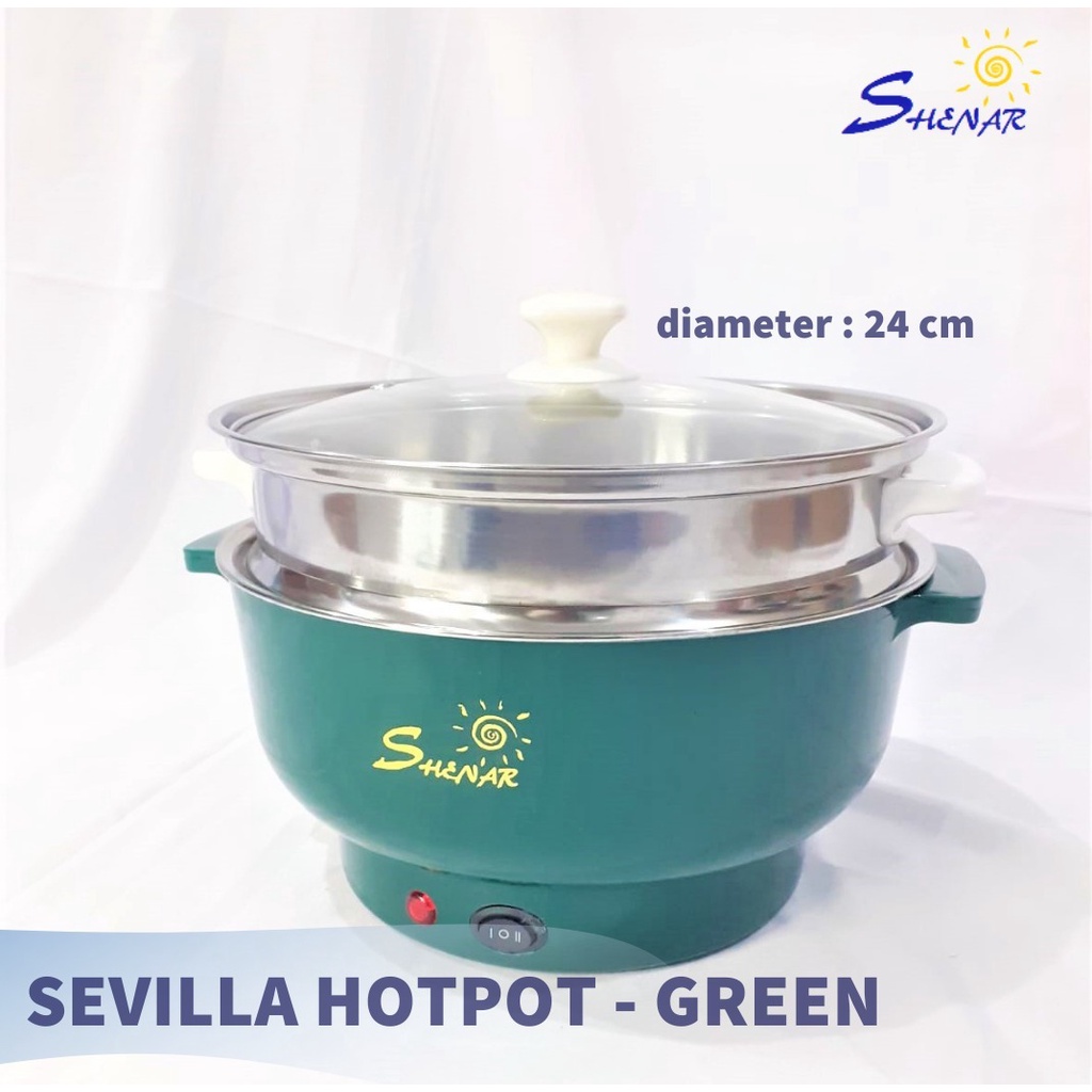 SHENAR COOKING POT STEAMER MULTIFUNGSI PANCI ELEKTRIK FASHION SUNDAY HOTPOT SEVILLA GRANADA