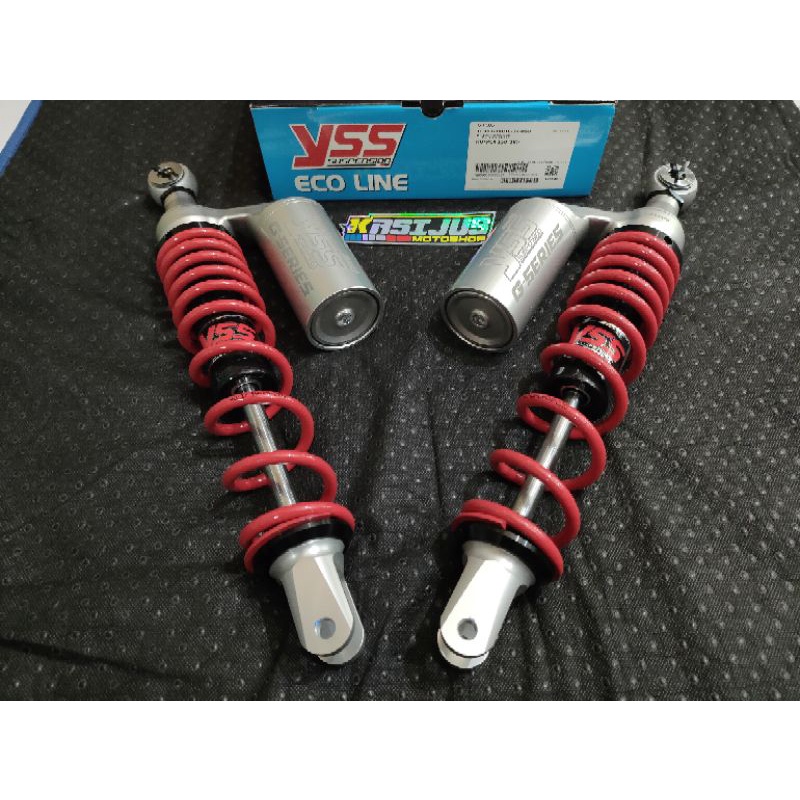 shock yss g series pcx 150 uk 350 mm shockbreaker yss g plus warna merah pcx 150