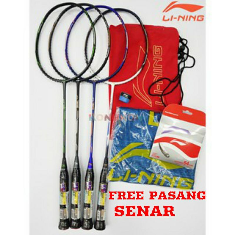 FULL SET Raket Badminton LINING CHEN LONG CL 101 / 202 / 303 / 505 DIJAMIN ORIGINAL