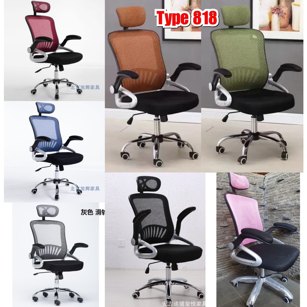 Kursi Kerja Kantor Staff Kursi Kantor Hidrolik Dengan Headrest Plus Bantal Kursi Kantor Kursi Direktur Murah