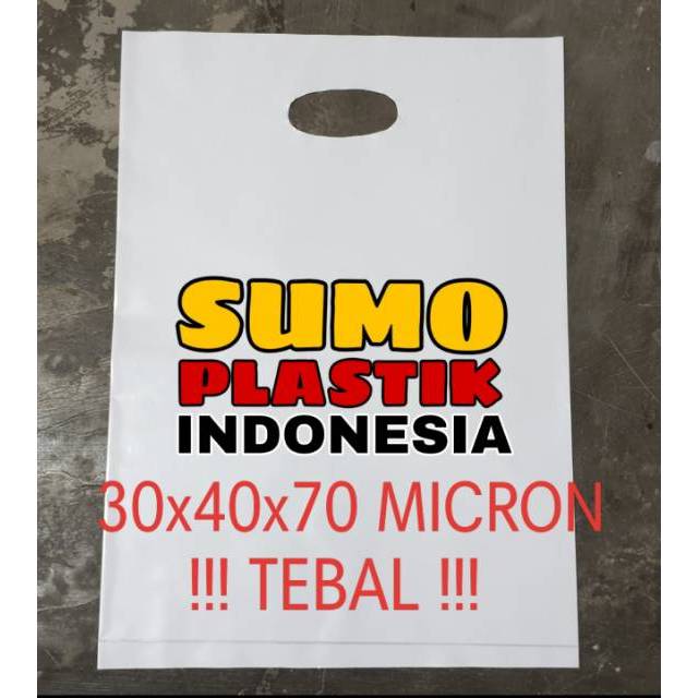 

PLASTIK PE PLONG + SABLON 30X40X70 MICRON TEBALL !!!!