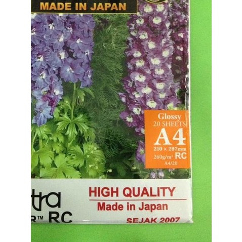 

♧ KERTAS FOTO PROFFESIONAL PHOTO PAPER A4 260 GR SPECTRA Glossy ✩