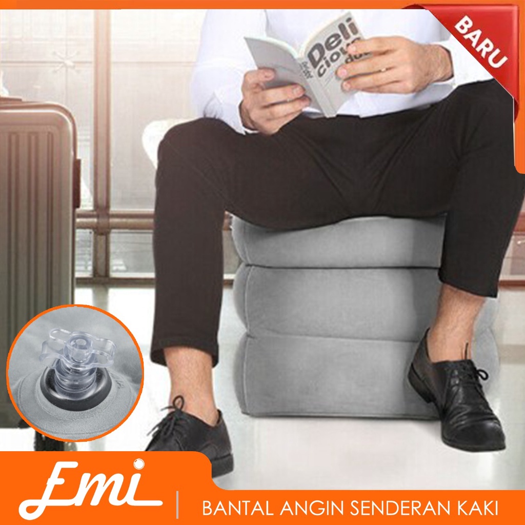 Bantal Angin Senderan Kaki Portable Inflatable Footrest Pillow