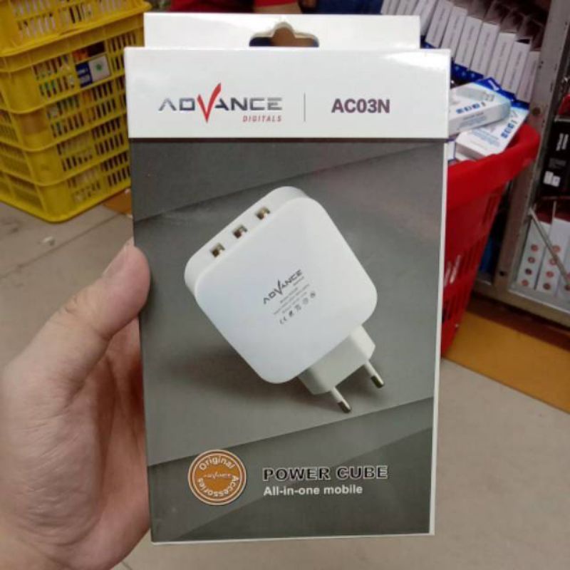 Advance Charger Fast Charging Advance AC-03N 3 USB 4A