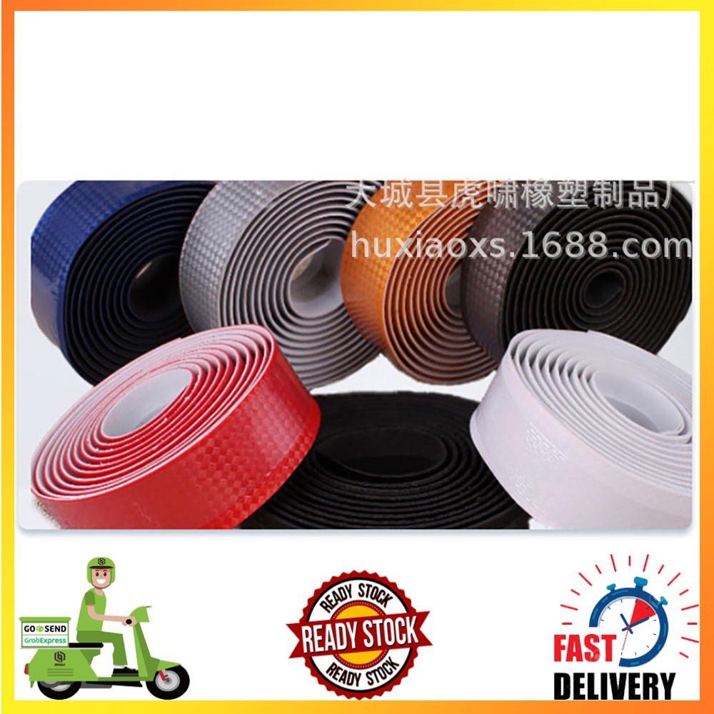 Bar Tape Road Bike Straps Grip Gagang Sepeda Handlebar soft EVA Foam shock absorption Warna Solid