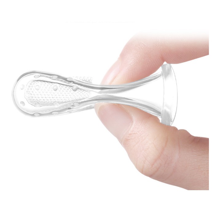 Bekasi! Babyfb Sikat gigi tangan bayi dan anak bahan silikon/baby kids silicone finger toothbrush-2