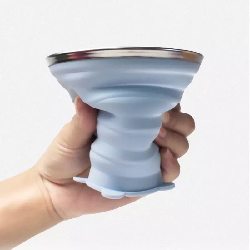 GELAS LIPAT SILIKON 270ML / FOLDABLE CUP TRAVELING / SILICONE CUP PORTABLE MULTIFUNGSI JRW0089