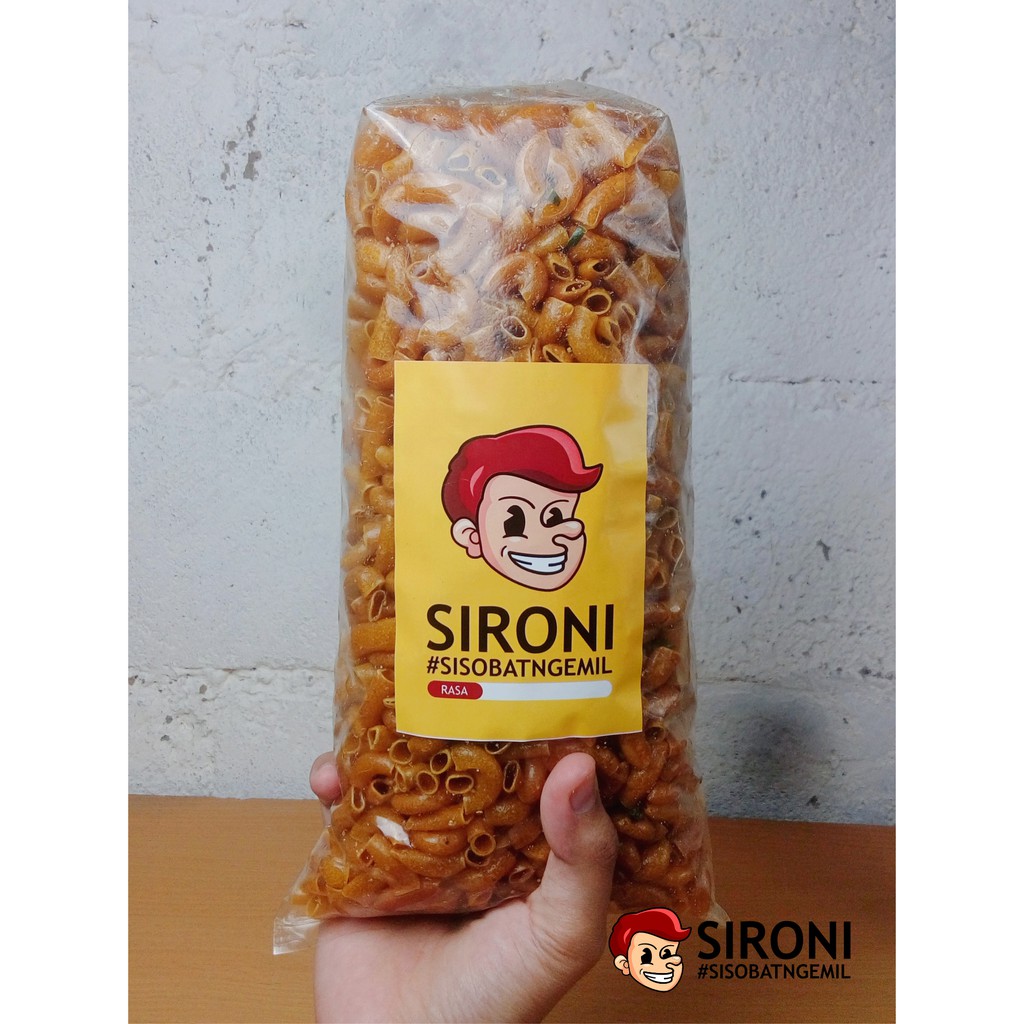 

makaroni bantet daun jeruk pedas gurih kemasan 500gr (setengah kilo)