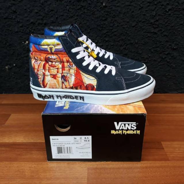 VANS SK8 Hi IRON MAIDEN POWER SLAVE STV NAVY